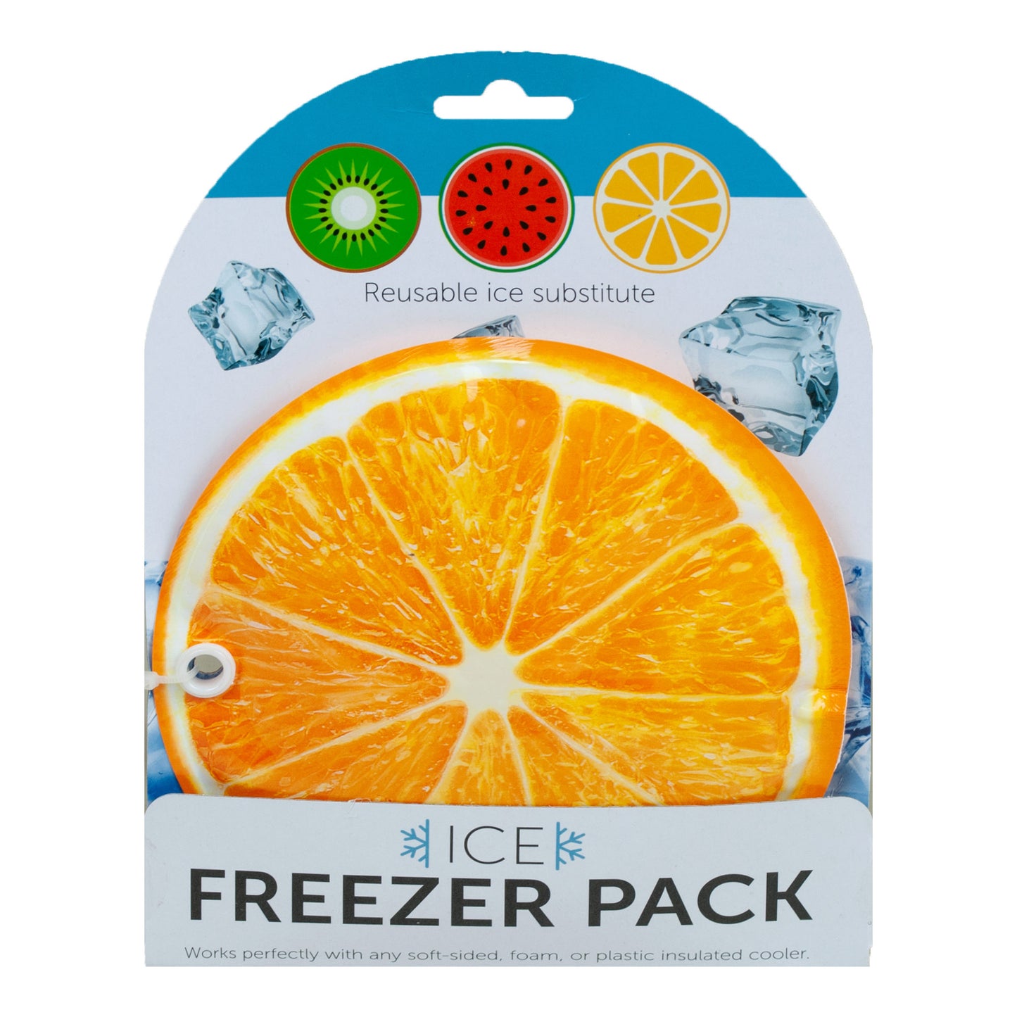 assorted fruit theme ice freezer packs - - -- 24 per case