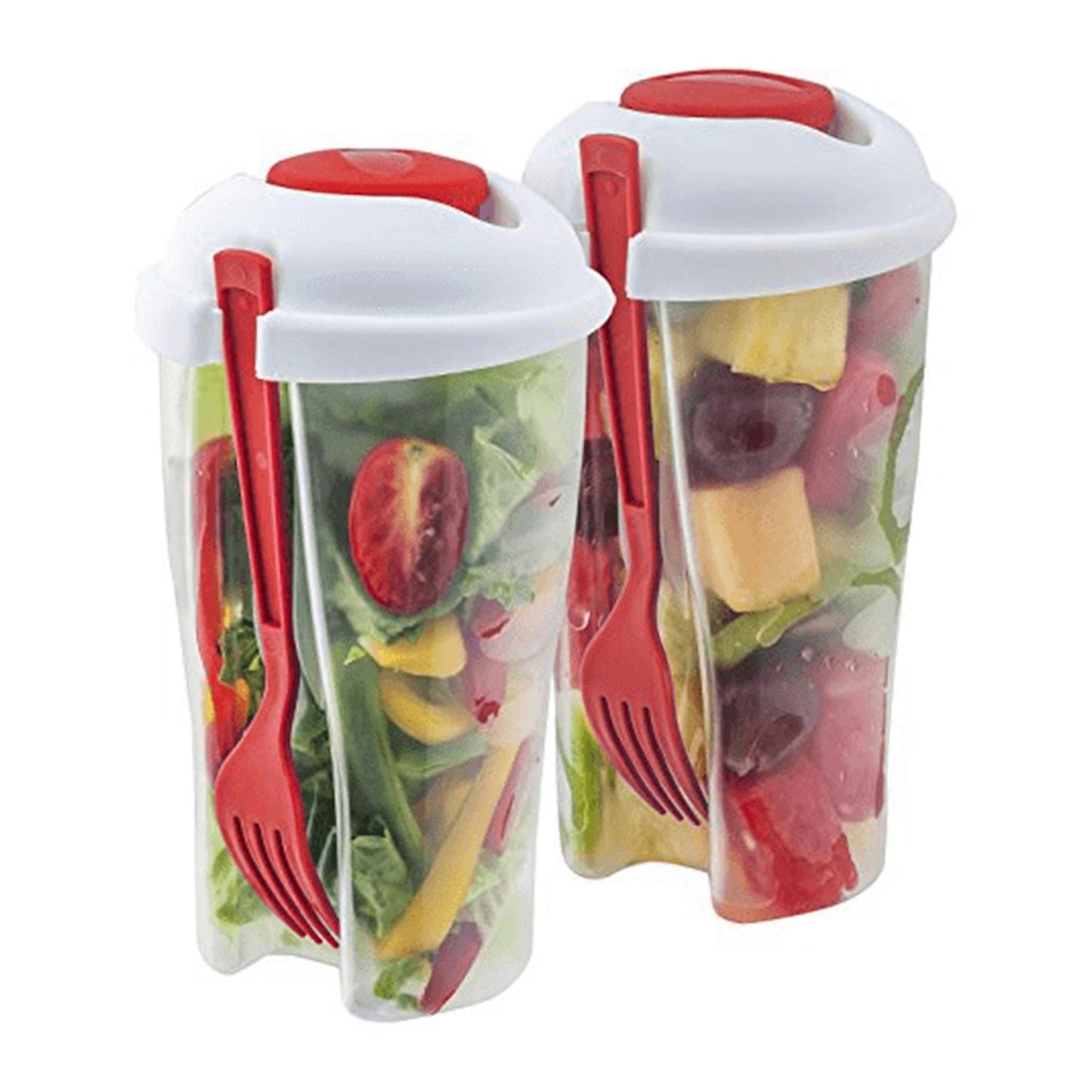 red salad containers - 2 pack -- 7 per box