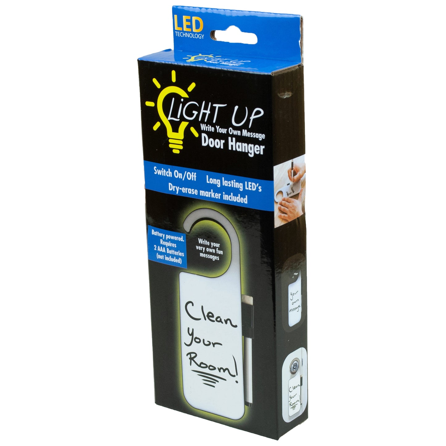 light up door hanger - write your own message -- 9 per box