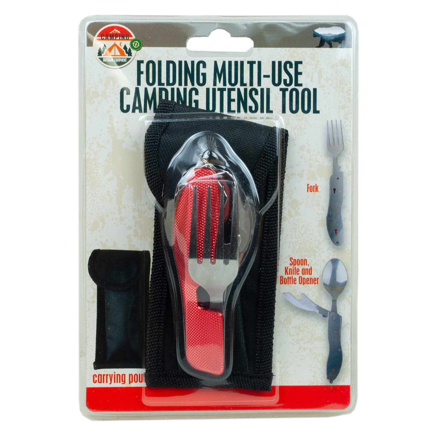 multi-use camping utensil tool - bulk -- 6 per box