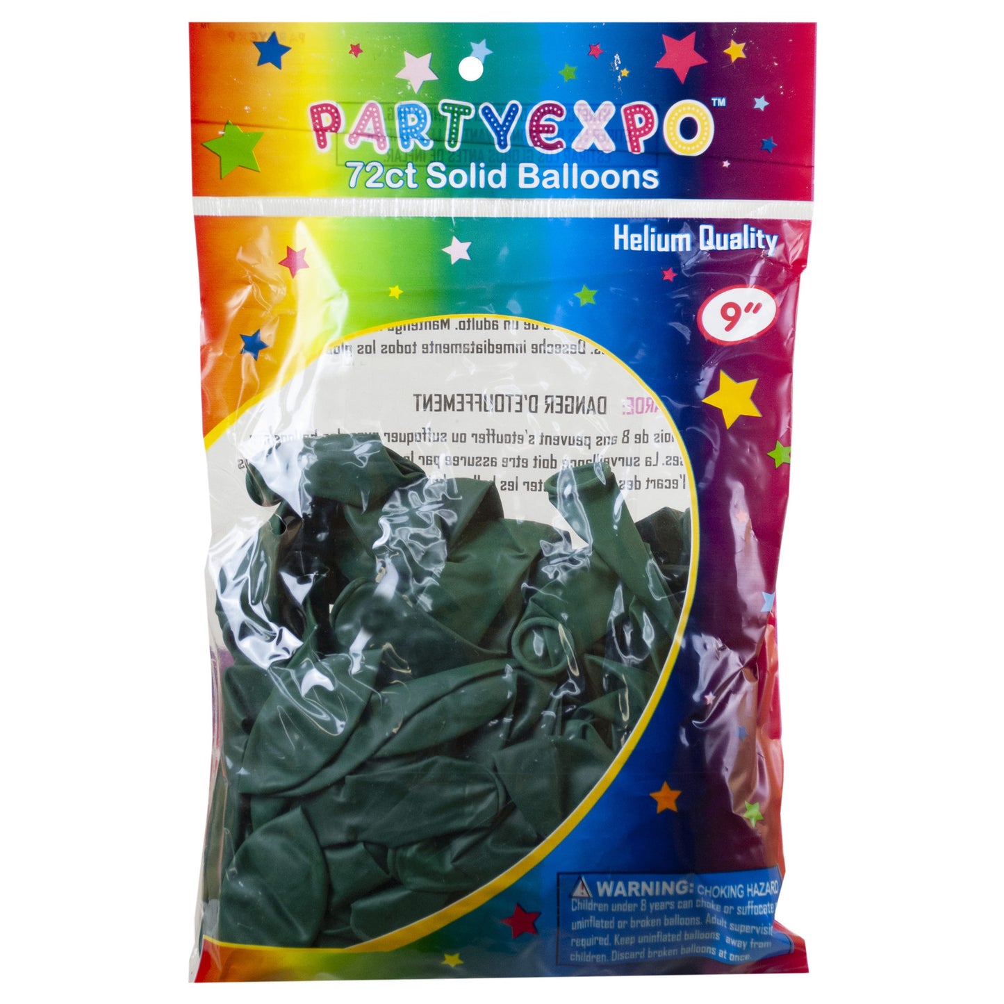 hunter green 9 inch balloons - bulk 72 pack - -- 29 per box