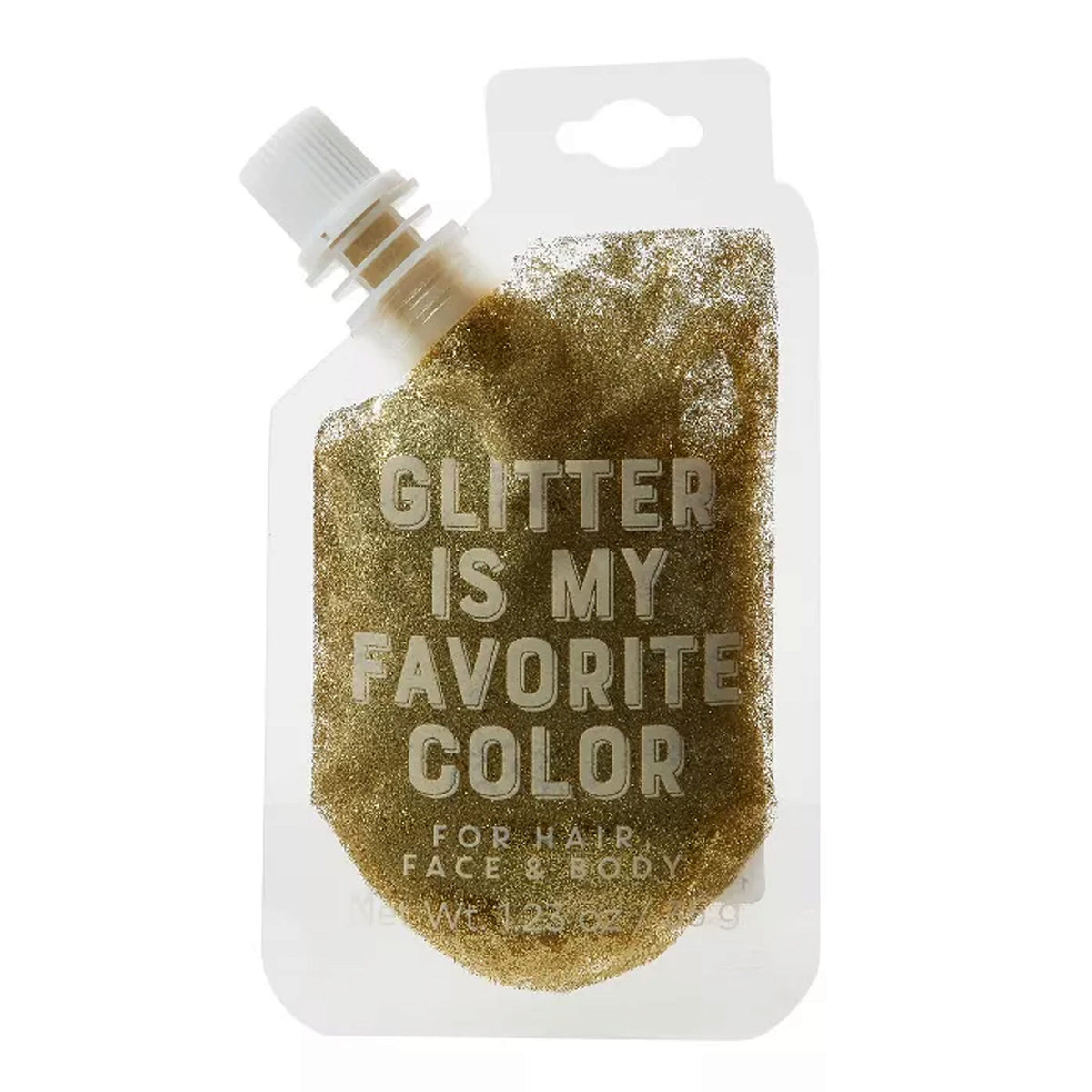 gold and silver body glitter pouches -- 36 per case