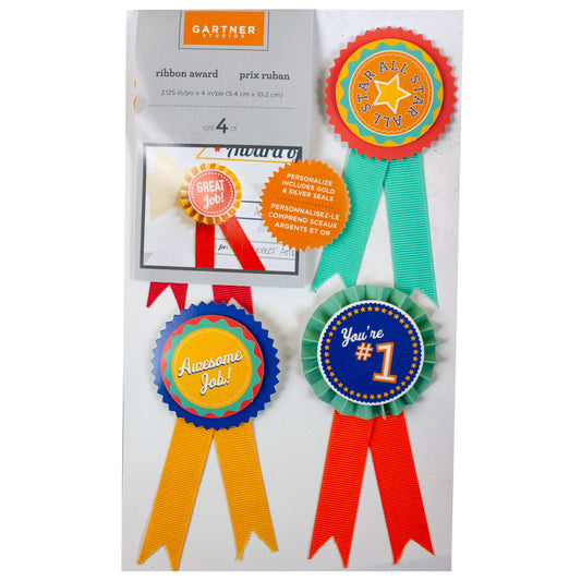 bulk ribbon awards sets -- 24 per case