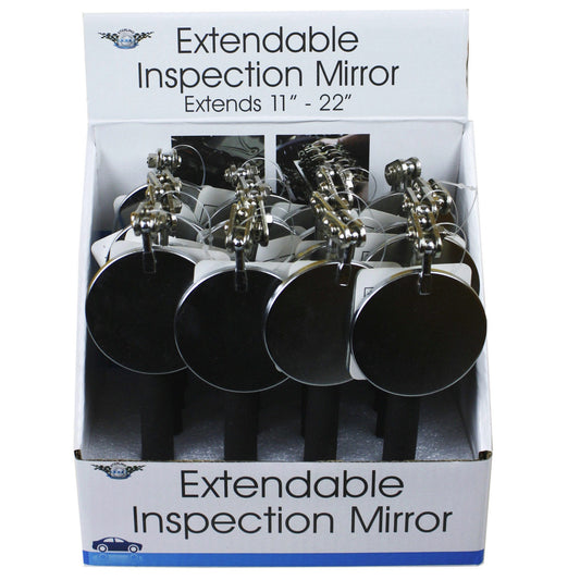 extendable adjustable mirror in pdq - -  -- 16 per case