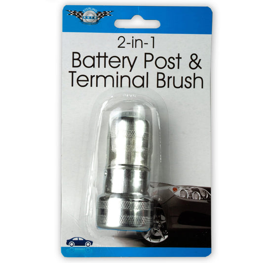 battery post & terminal brushes - 2-in-1 - bulk  -- 28 per box