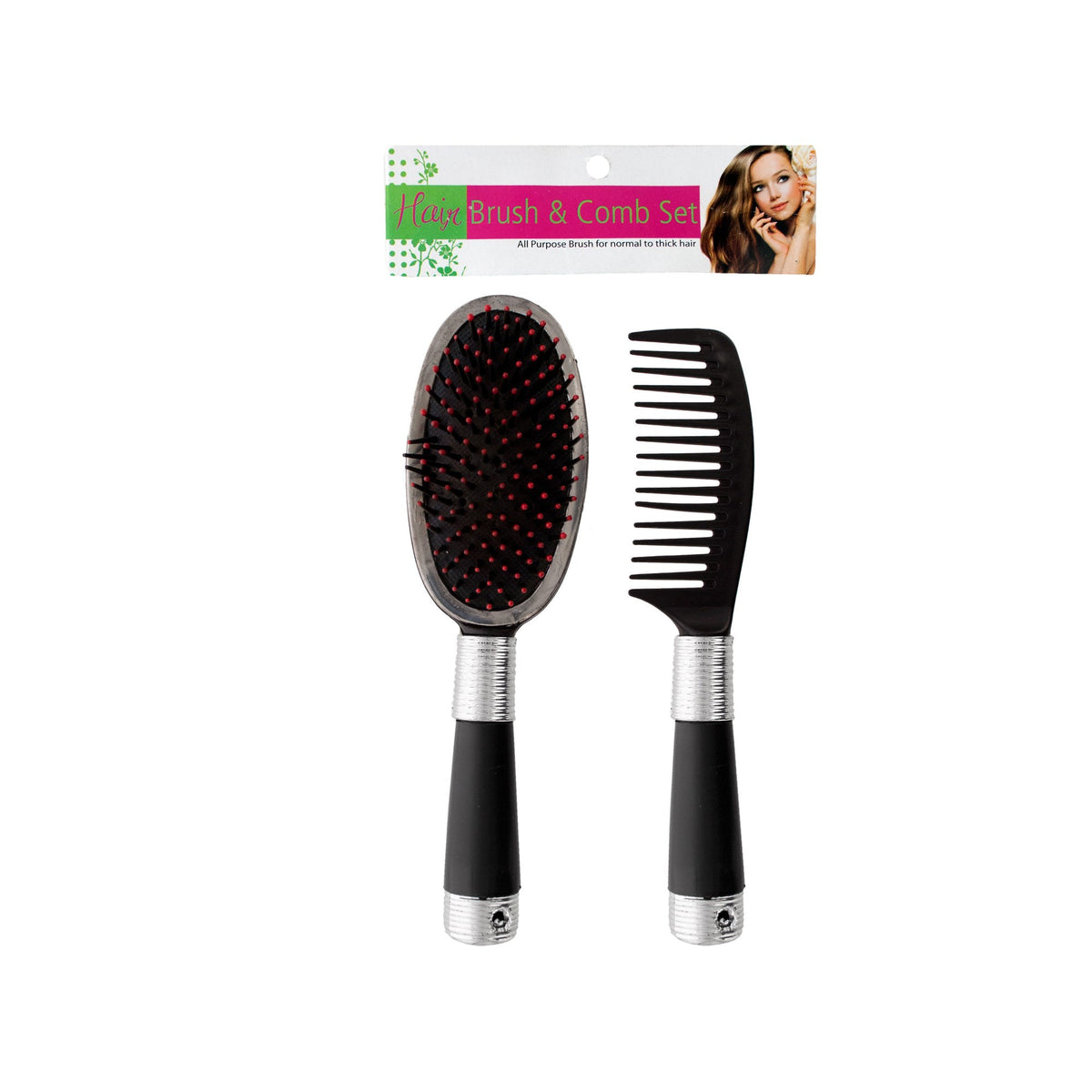 professional hair brush & comb set - - 144/case -- 18 per box