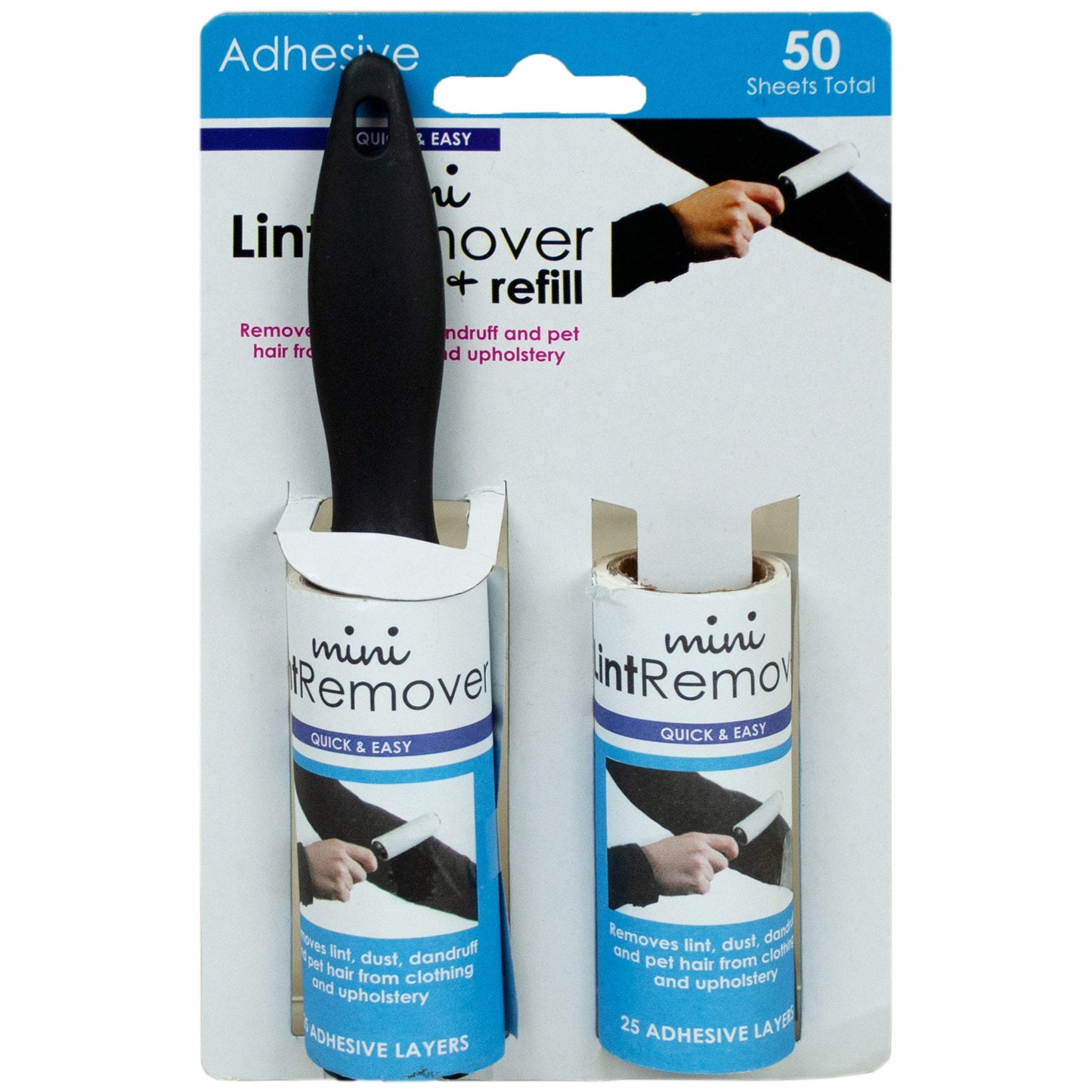 mini lint rollers & refills - -- 26 per box