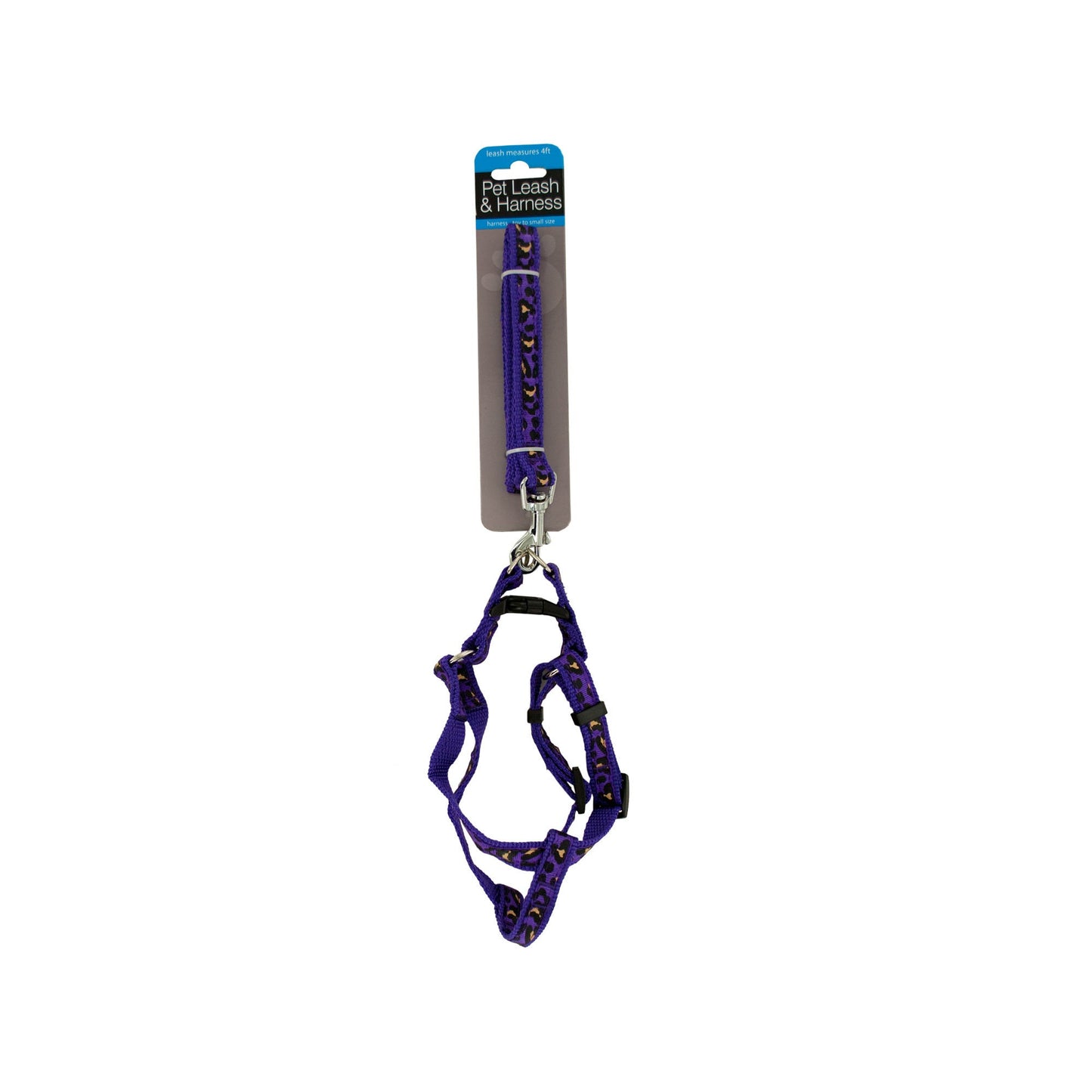 cheetah print dog leash & harness - -- 9 per box