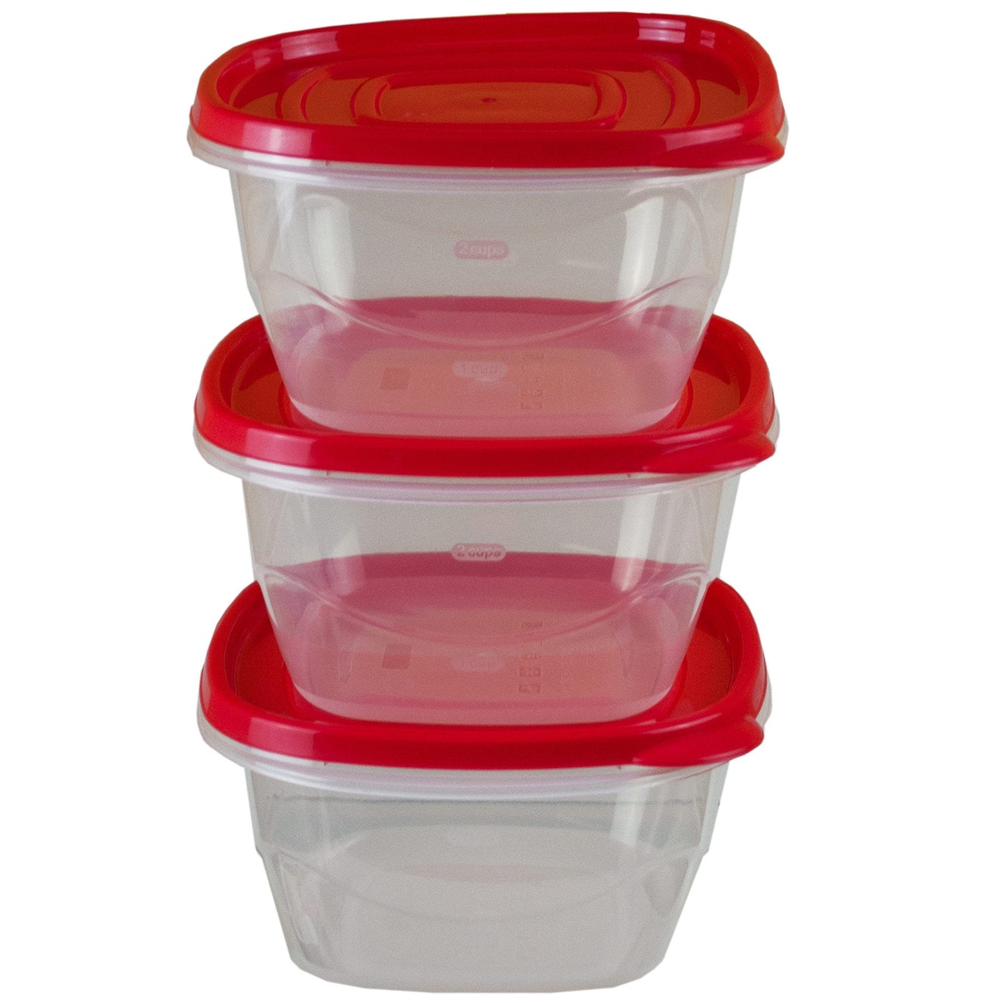plastic food containers - 3 pack -- 11 per box