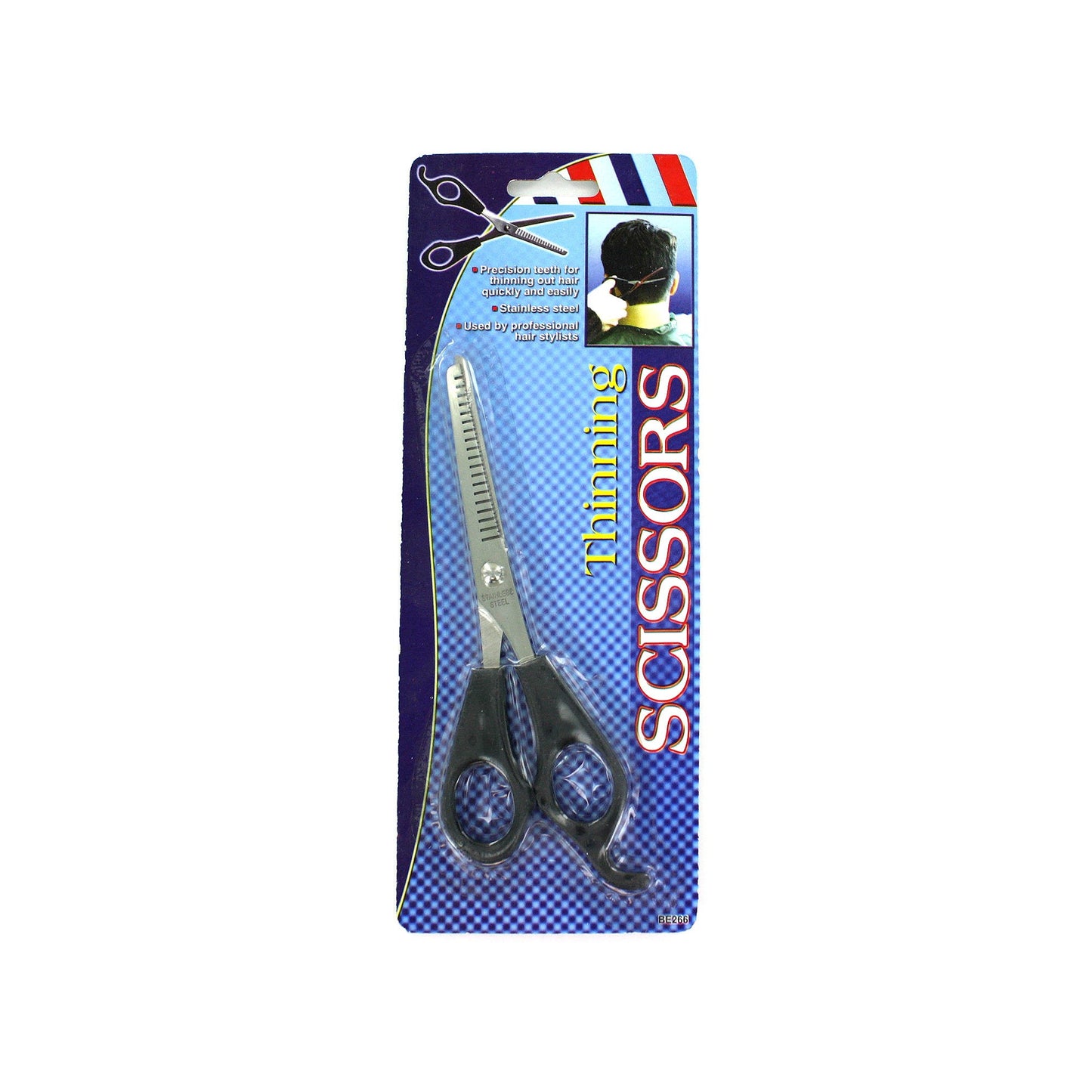 bulk hair thinning scissors - stainless steel -- 29 per box