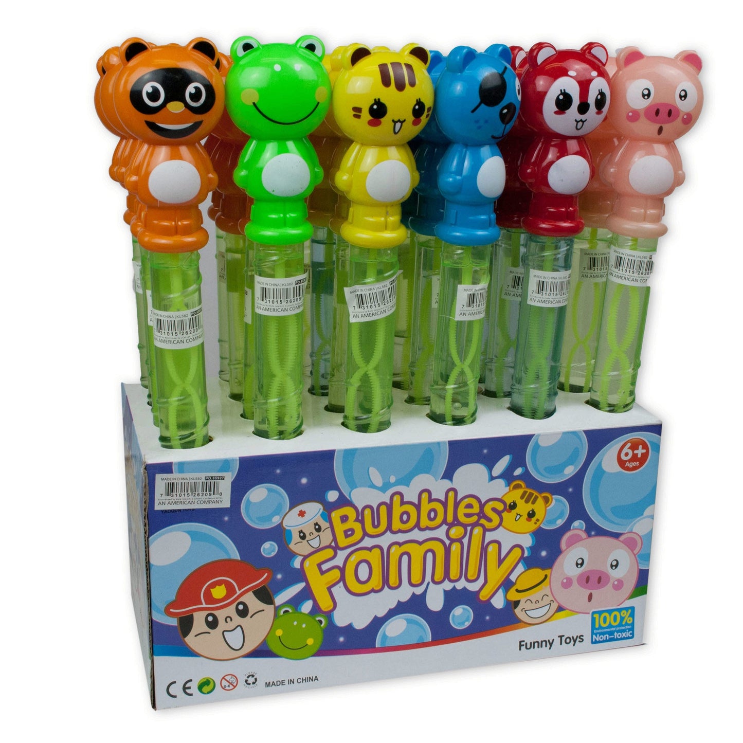 bubbles family wand assortment - countertop display -- 24 per box