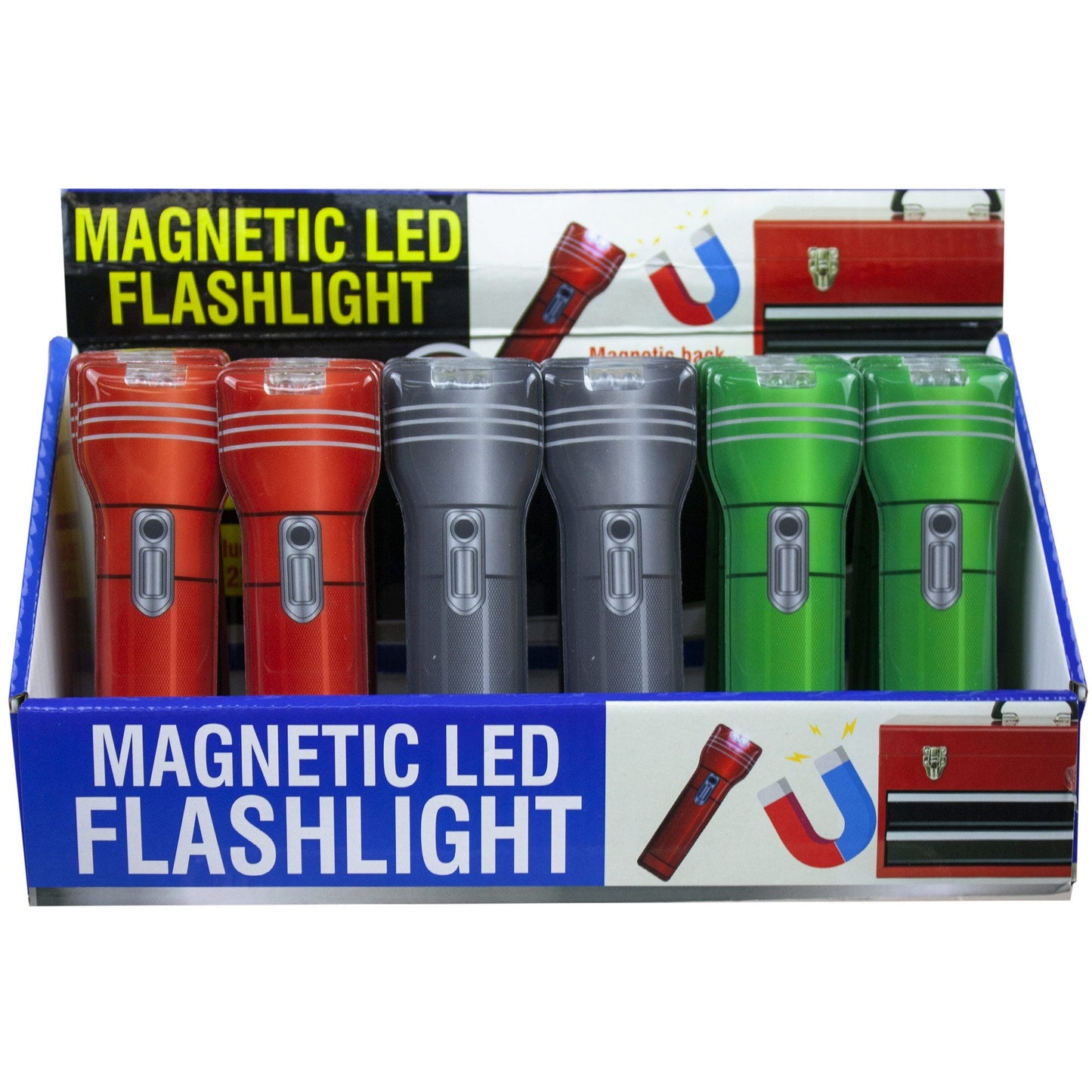 flat magnetic flashlight display - -- 24 per box