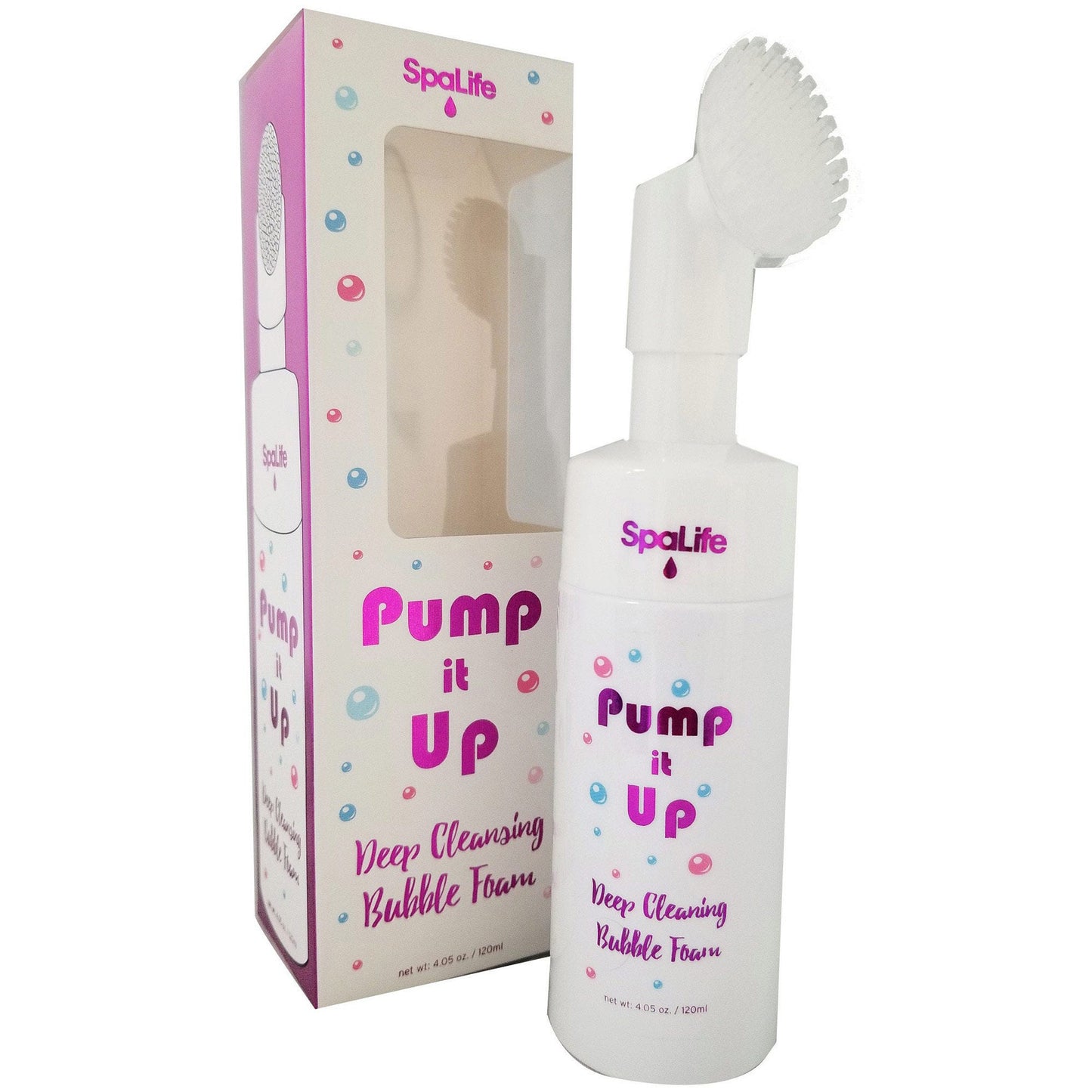 pump it up foaming facial cleanser with silicone scrubber -- 20 per box