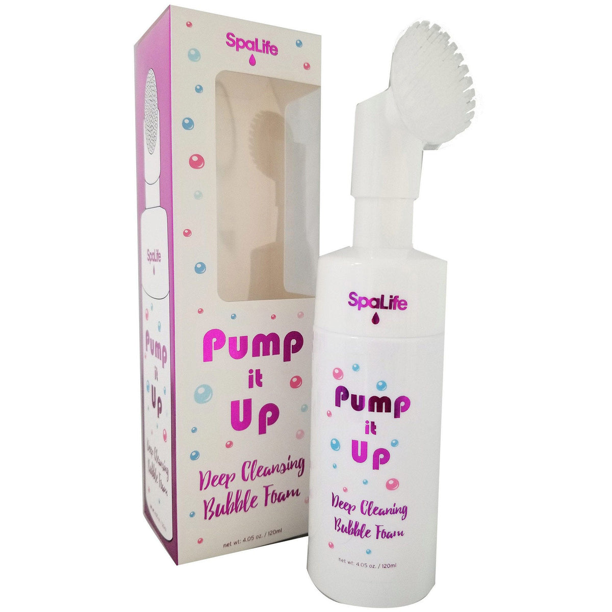 pump it up foaming facial cleanser with silicone scrubber -- 20 per box