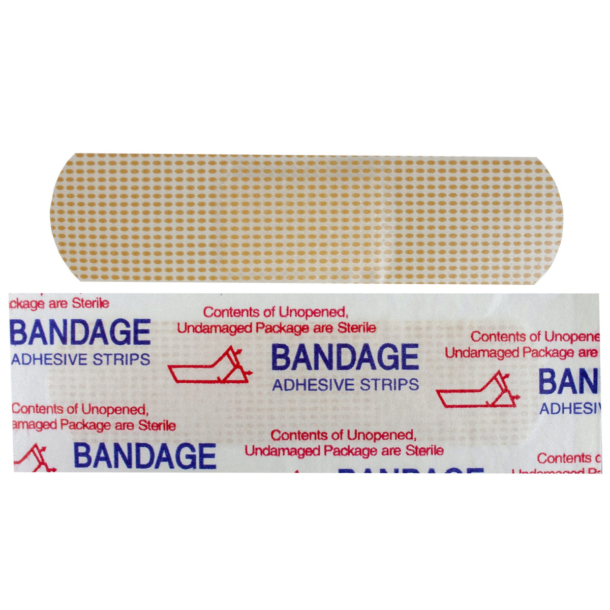 derband 20 count 3 x 3 / 4 sheer plastic bandages -- 100 per case