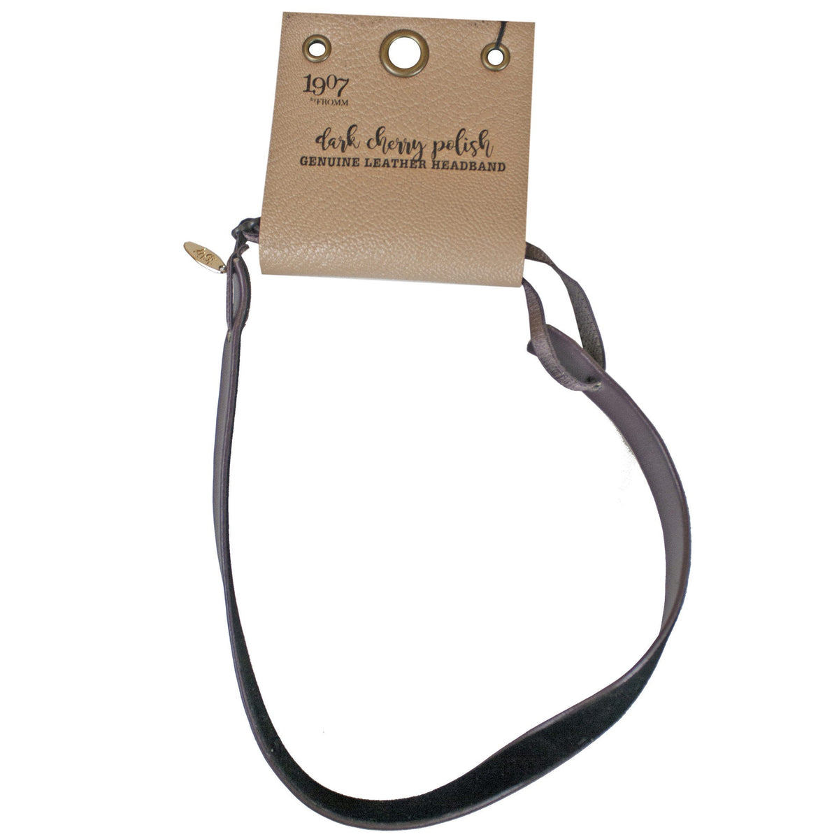 dark cherry leather headband -- 69 per box