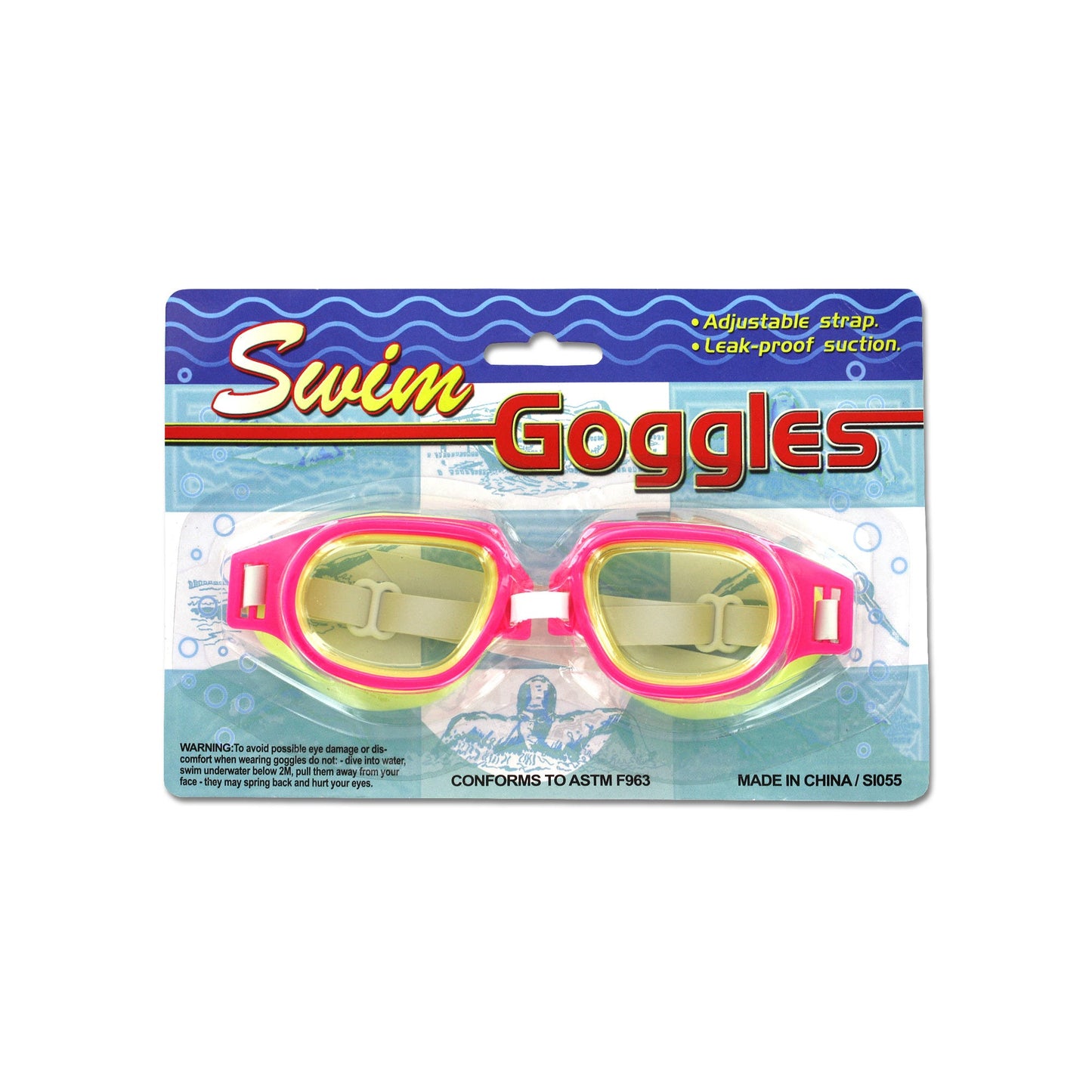 adjustable leakproof swim goggles - -- 23 per box