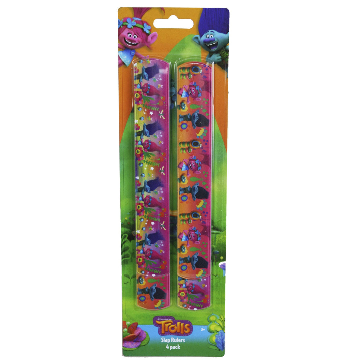 trolls slap bracelets 4 pack -- 48 per case