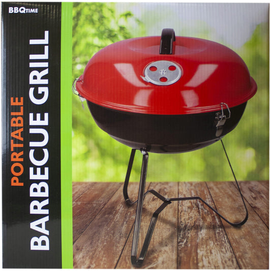 charcoal barbecue grill with dome lid -- 2 per box