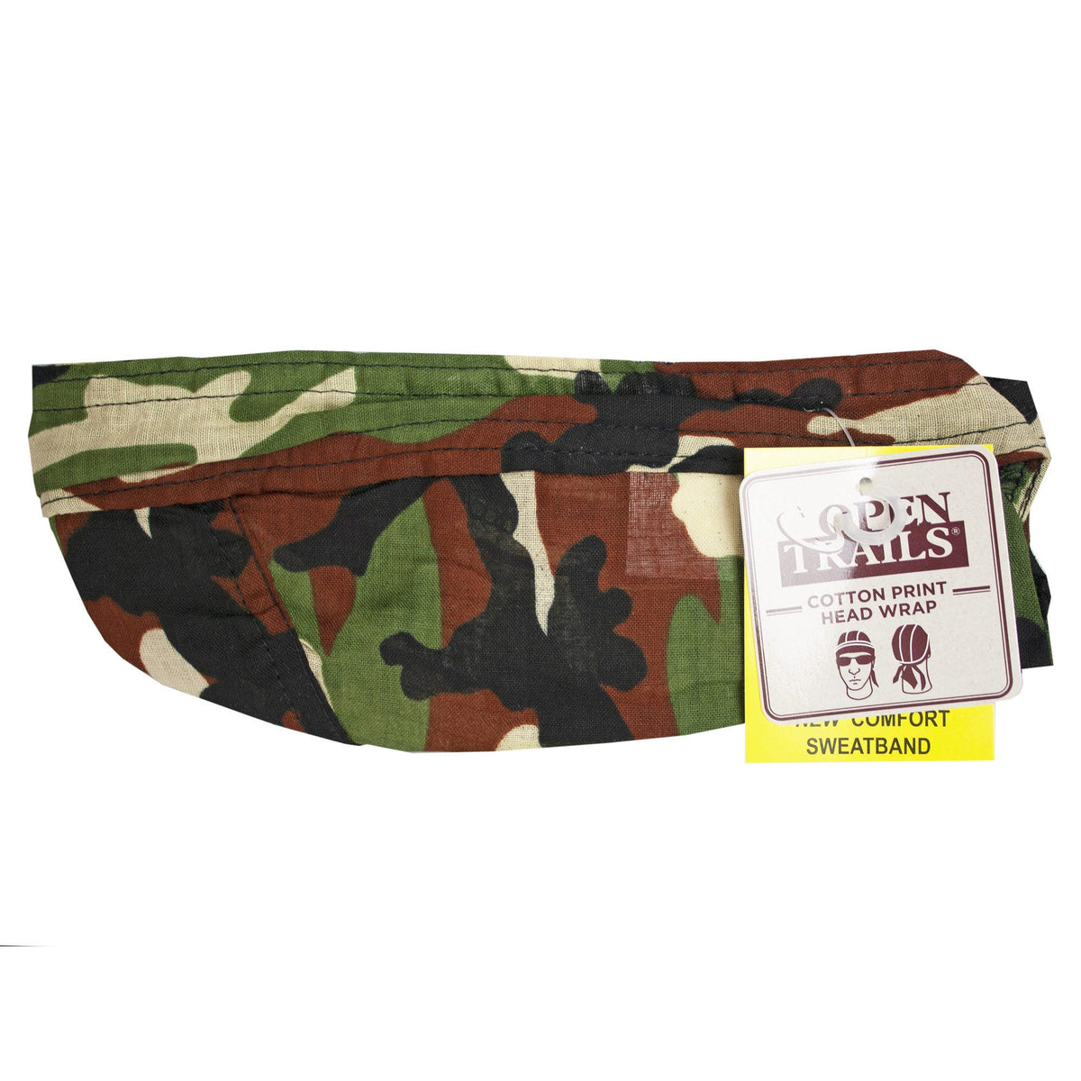mens camo print head wrap - bulk -- 51 per box
