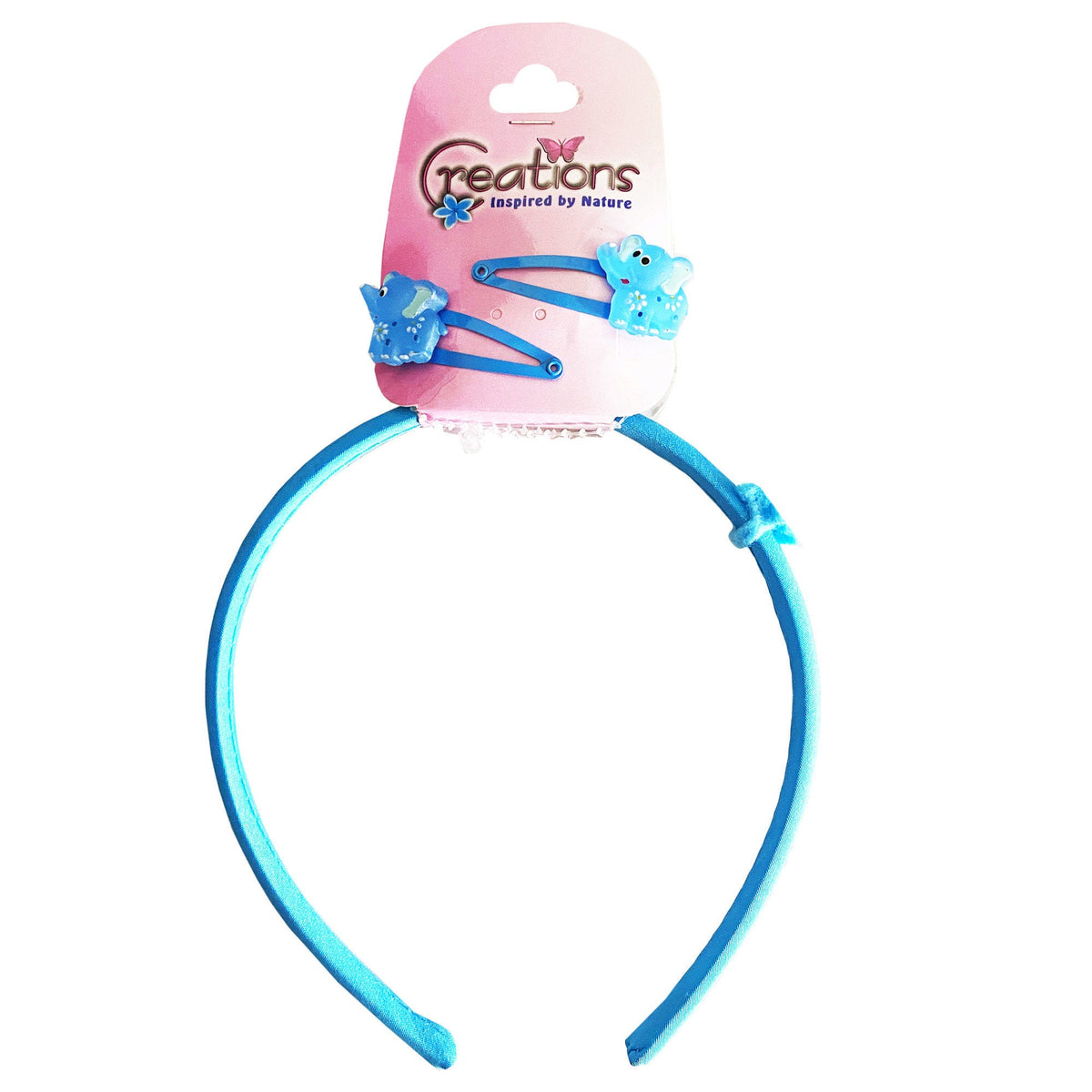 elephant themed headbands & clips -- 86 per box
