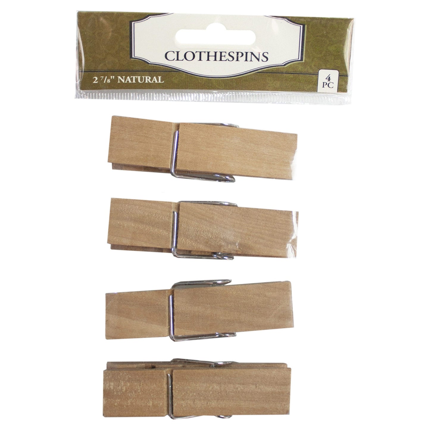 wood clothespins 4 pack - -- 86 per box