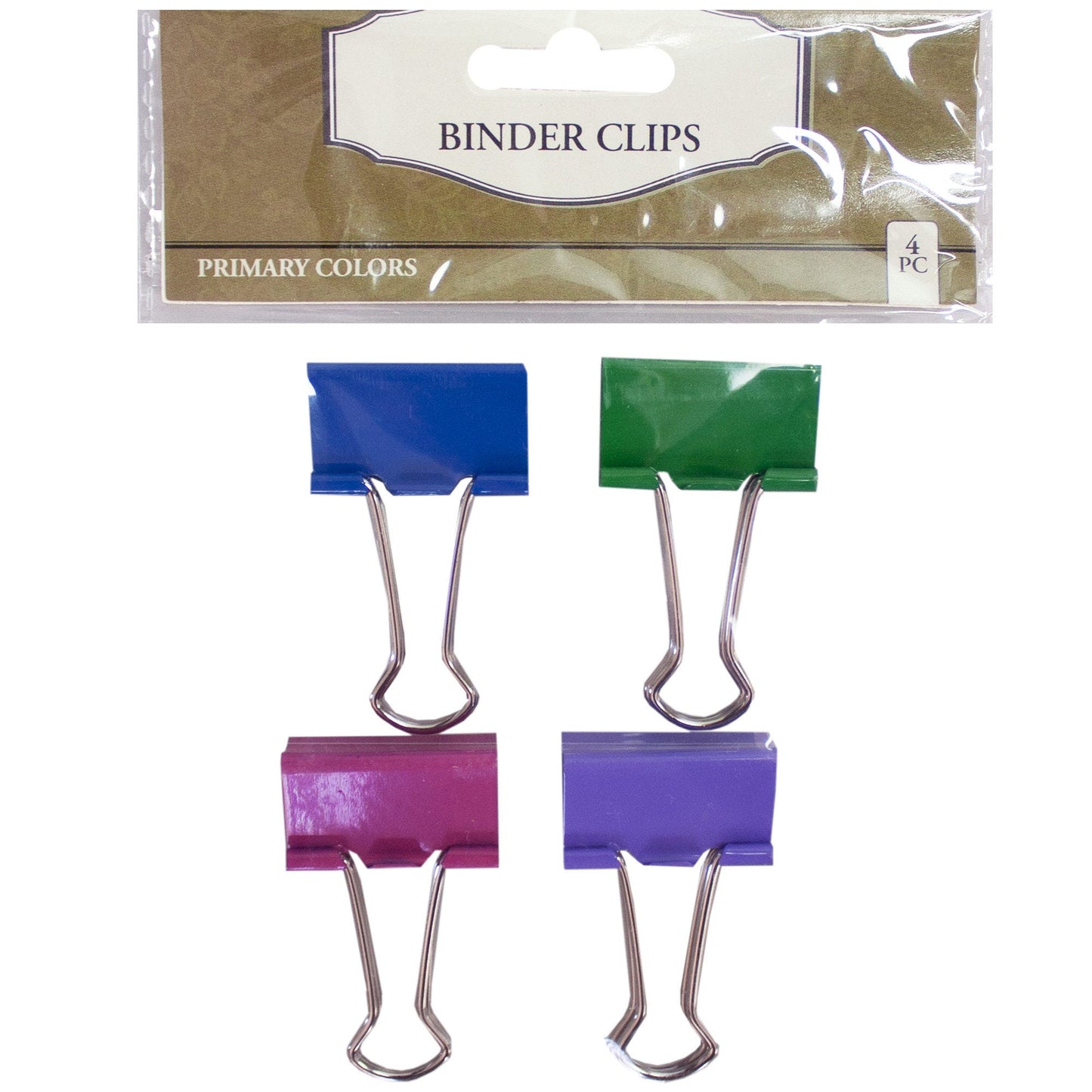 bulk binder clips - 4-pack -- 89 per box
