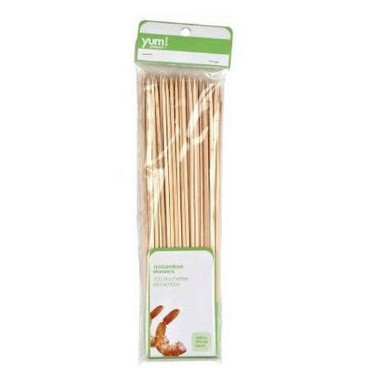yum! 100 count bamboo skewers - bulk -- 36 per box