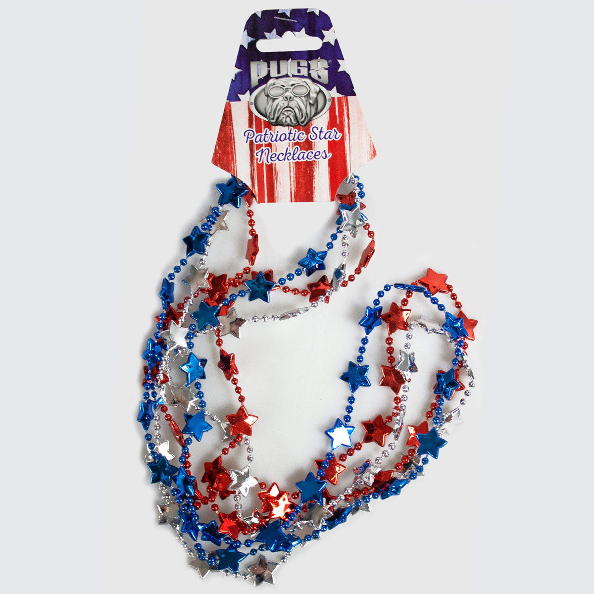 patriotic star necklaces - bulk -- 86 per box