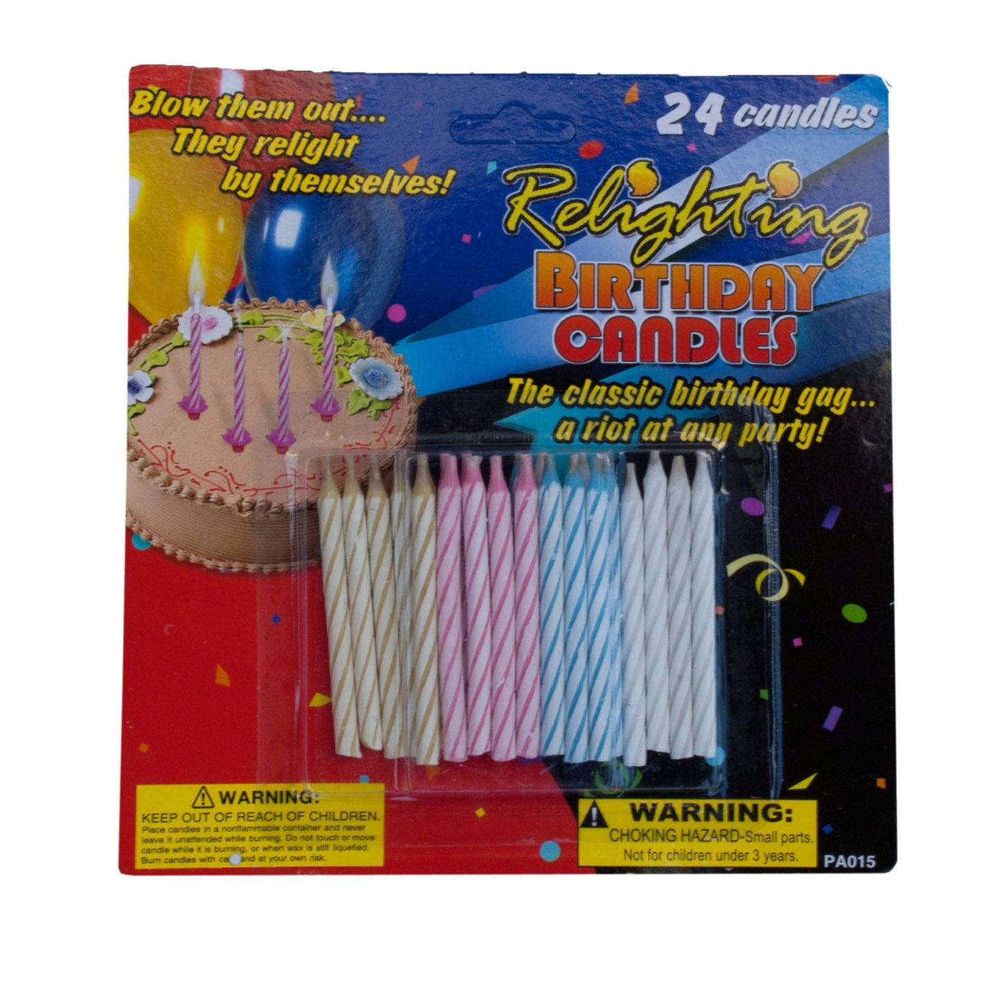 relighting birthday candles - party supplies -- 29 per box