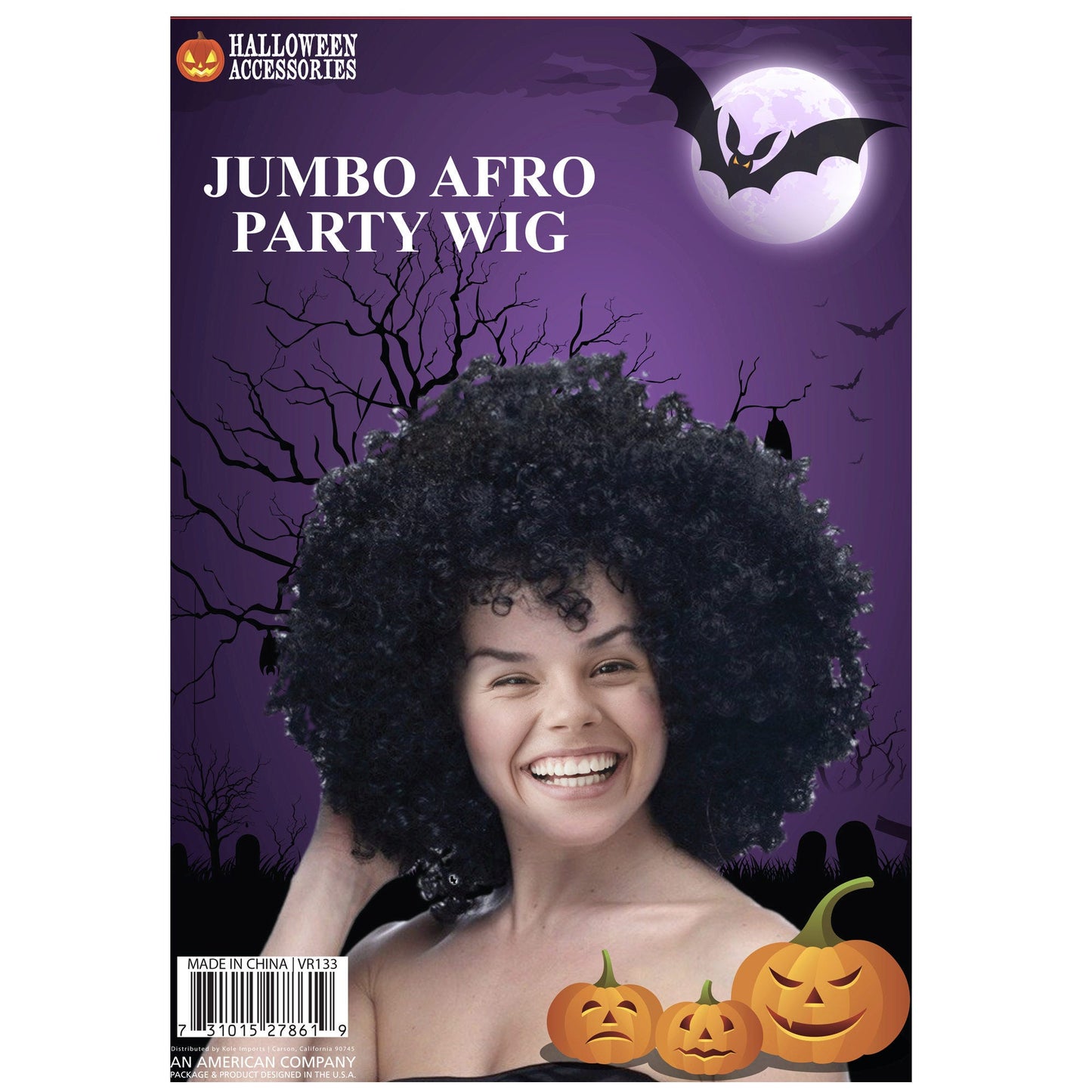 jumbo afro wig - -- 6 per box