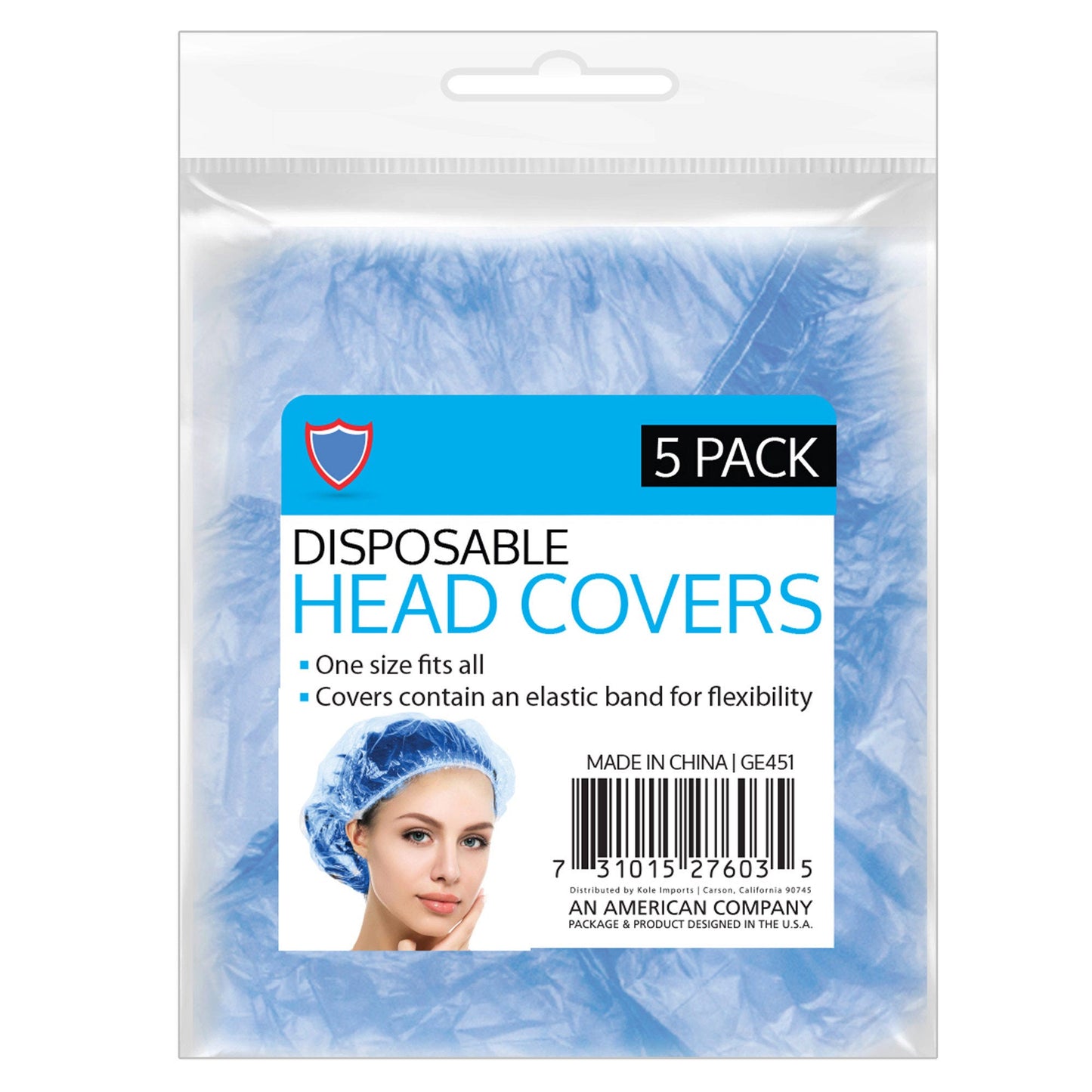 5 piece disposable head protector -- 56 per box