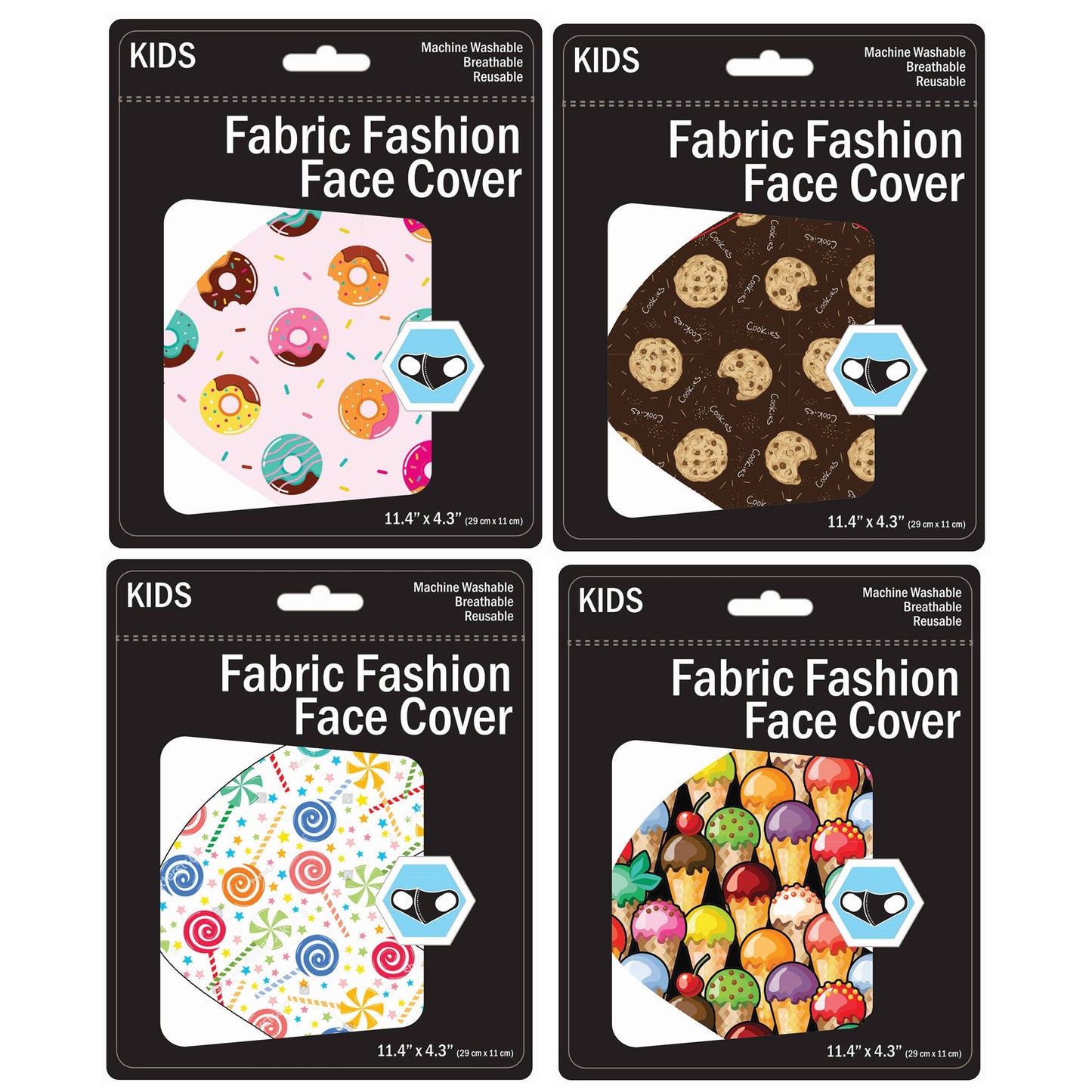 kids masks snack design - bulk pack of 2500 -- 69 per box