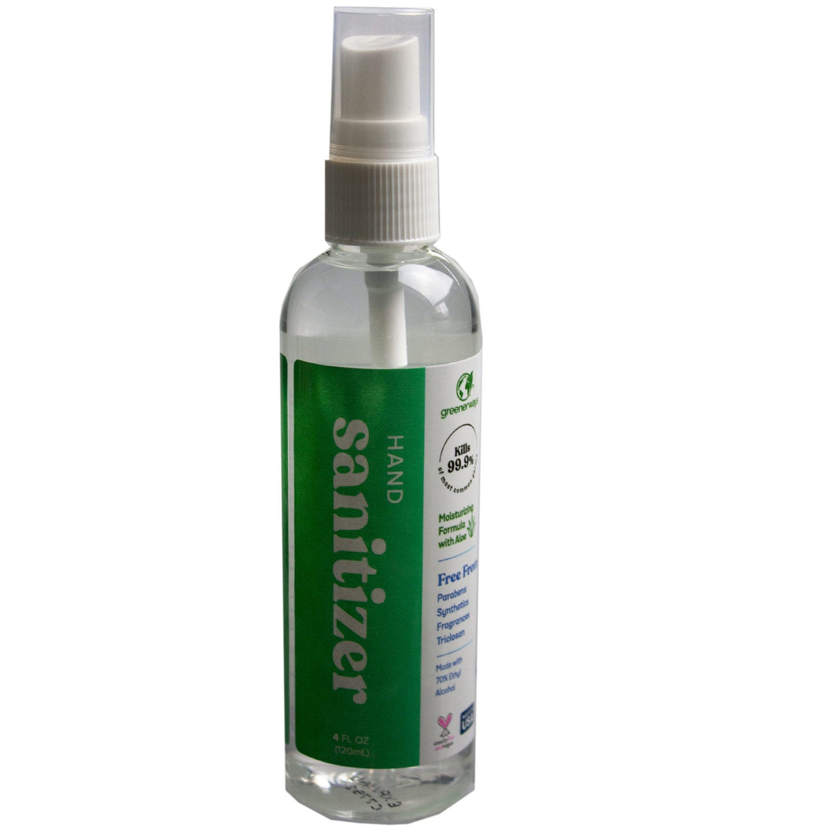 hand sanitizer misting sprayers 4 oz - made in usa -- 24 per case