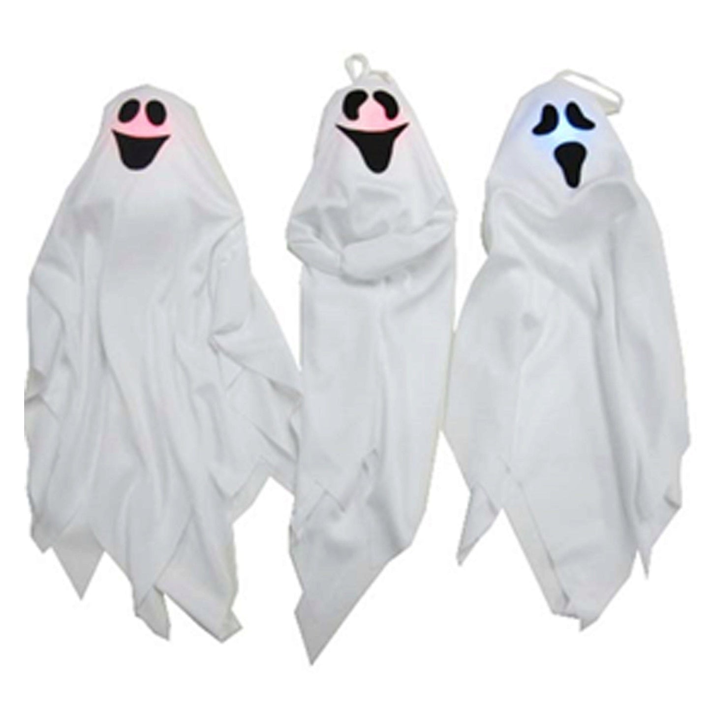 light up ghosts - halloween decorations -- 10 per box