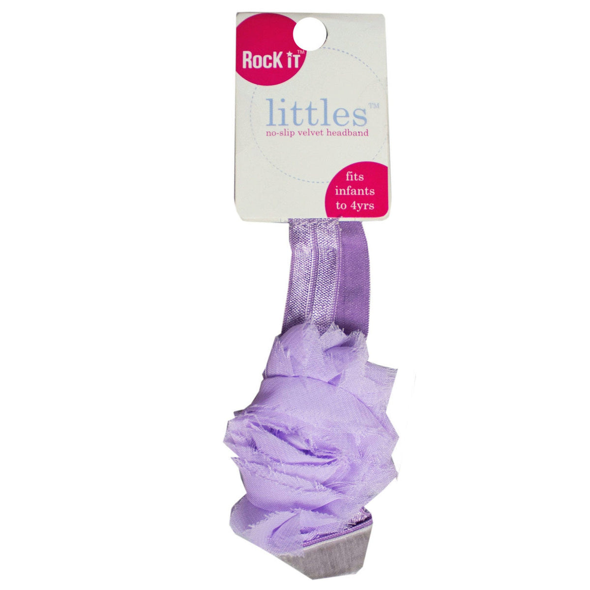 infant floral headbands - lavender -- 72 per case