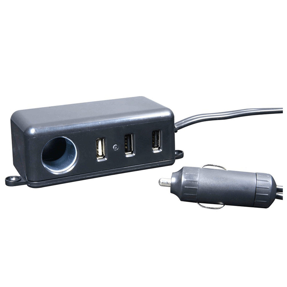craig car charging power hub - 1 dc port & 3 usb ports - - -- 5 per box