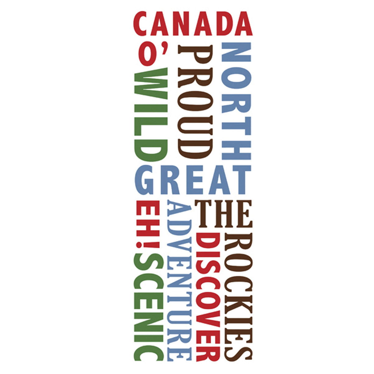 momenta glitter stickers with canadian phrases -- 86 per box