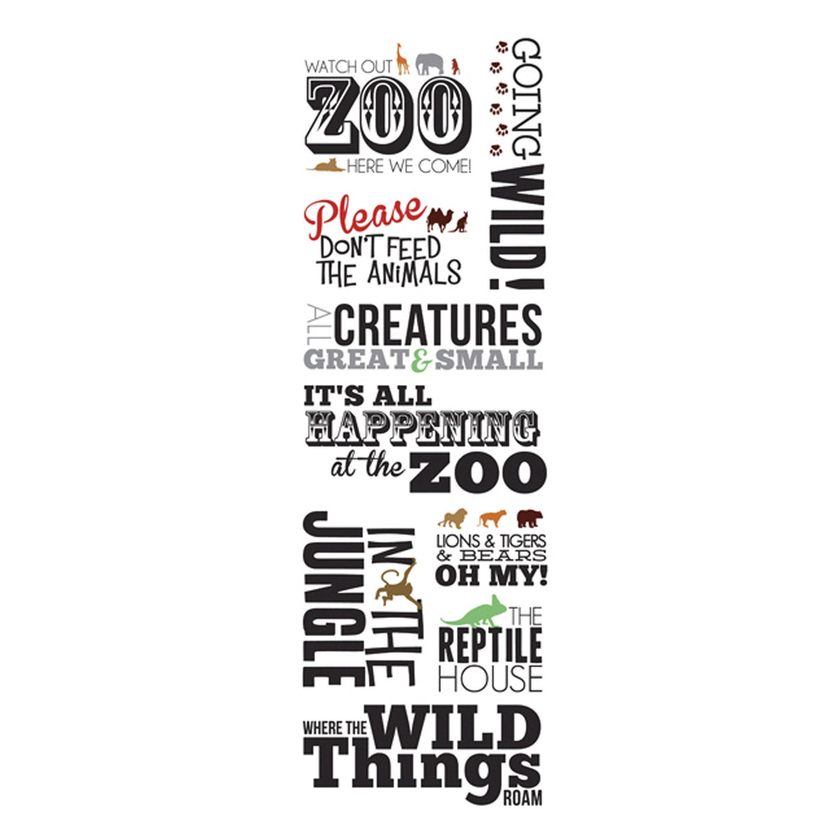 momenta zoo phrase stickers - bulk -- 86 per box