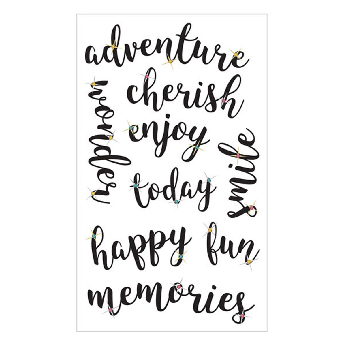 momenta inspirational stickers with gems - 9 pieces -- 86 per box