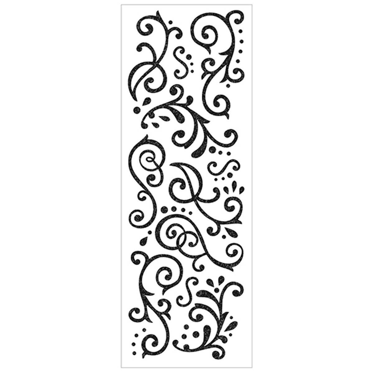 momenta glitter stickers - black - 50 pieces - -- 86 per box