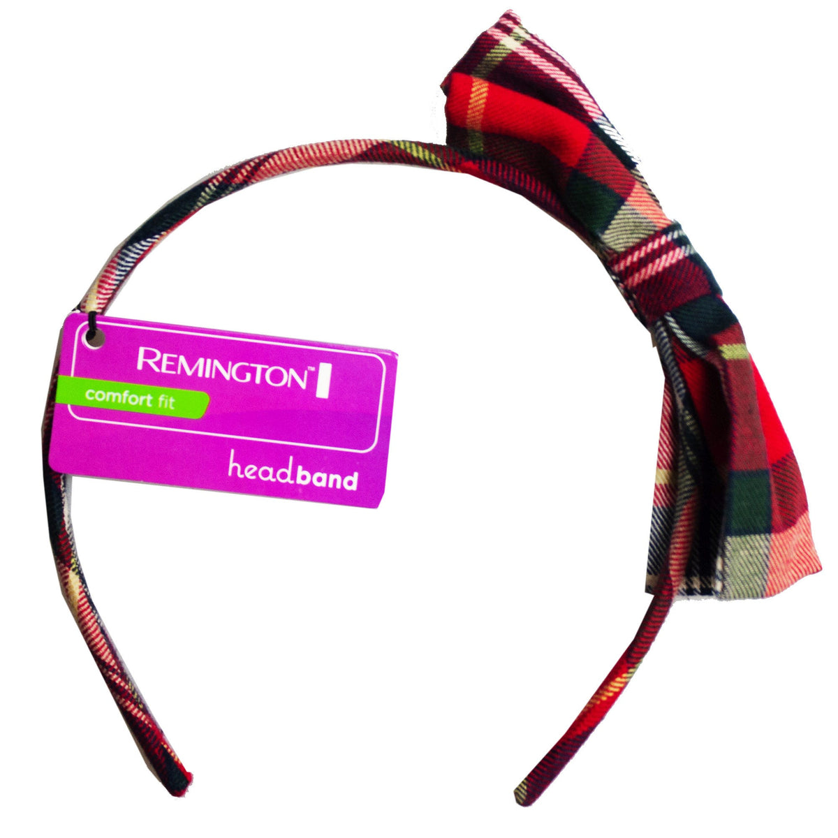 plaid headbands with bows -- 30 per case
