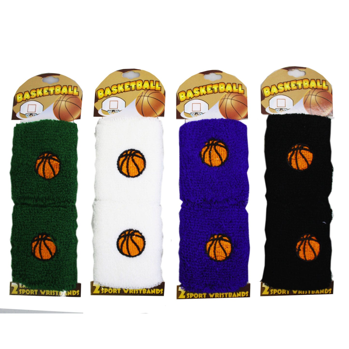 basketball wristband sets - bulk -- 69 per box