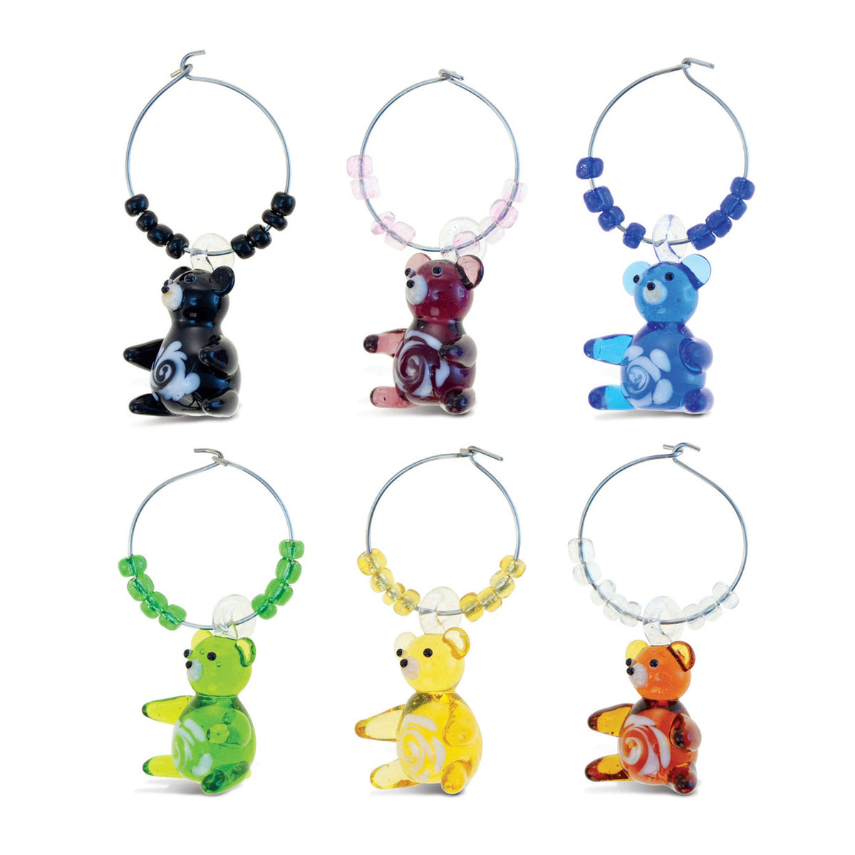 lobster glass wine charms - -- 63 per box