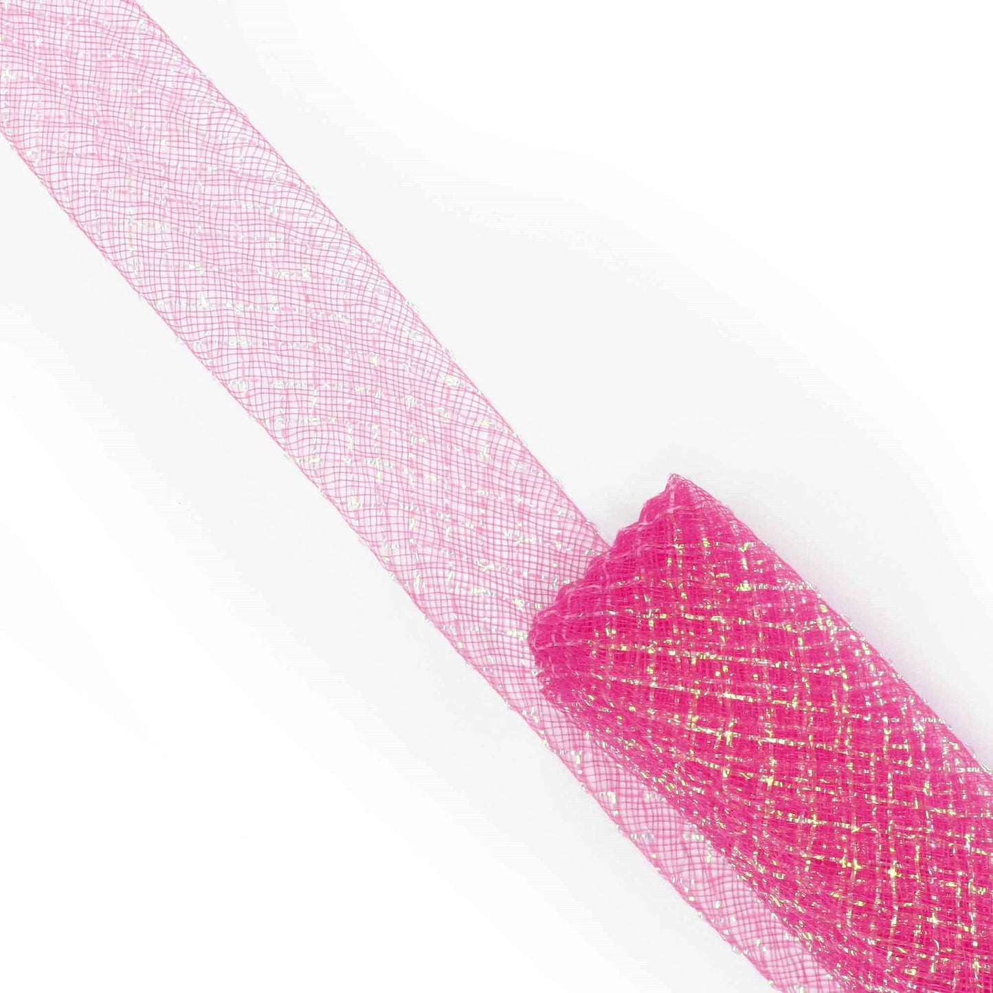 8m x 4.5cm mesh ribbon in magenta -- 56 per box