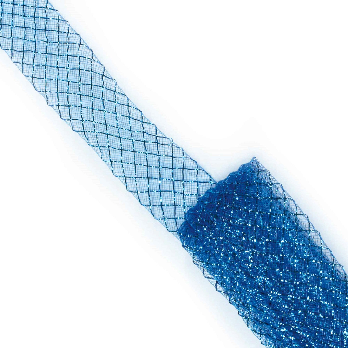 blue mesh ribbon 8 meters - 4.5 cm -- 56 per box