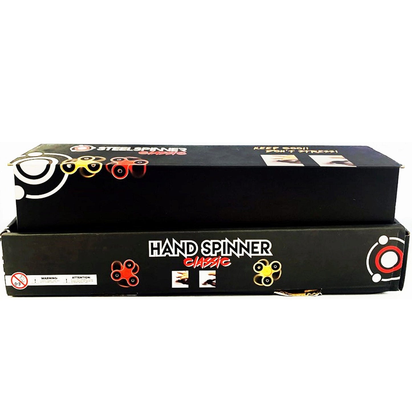 steel hand spinners - classic design - -- 62 per box