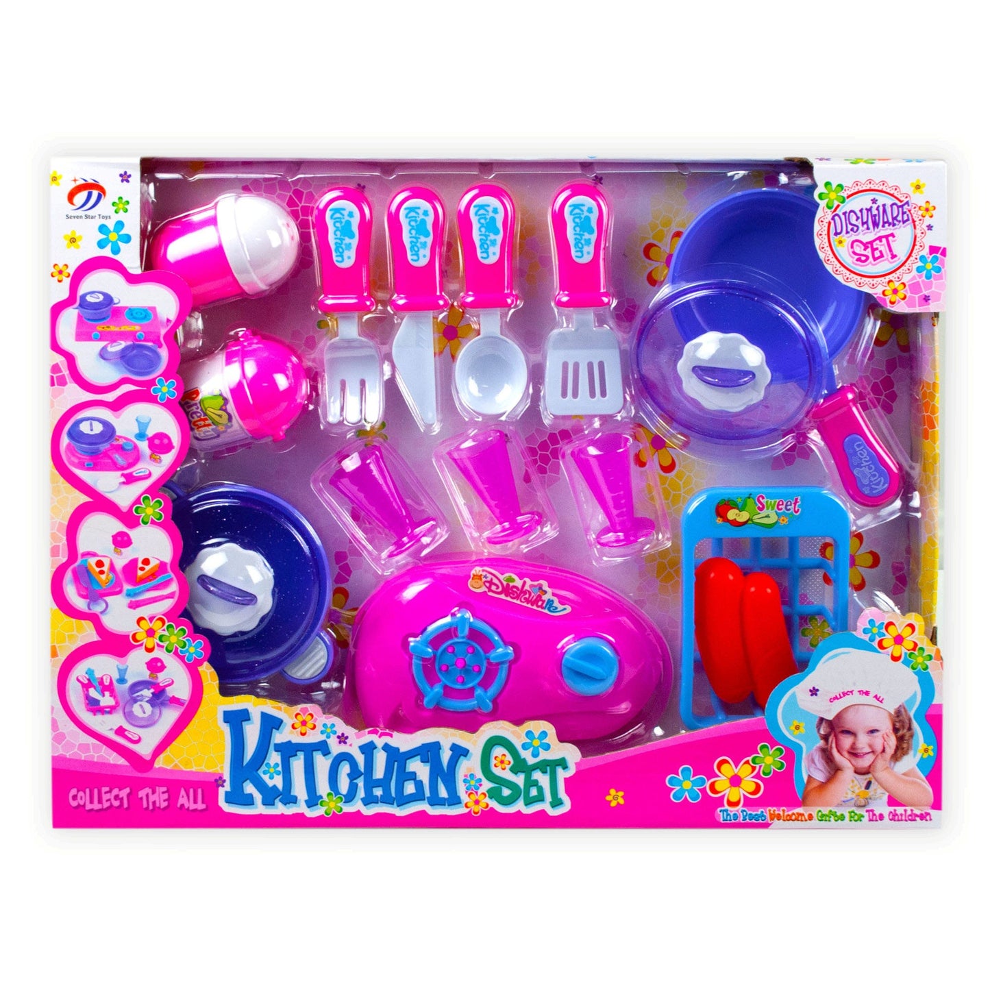 kitchen cooking play set - -- 5 per box