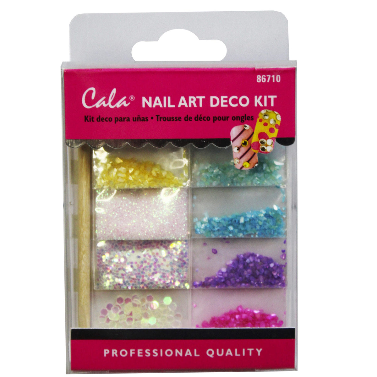multi color stone nail art decoration kit -- 56 per box