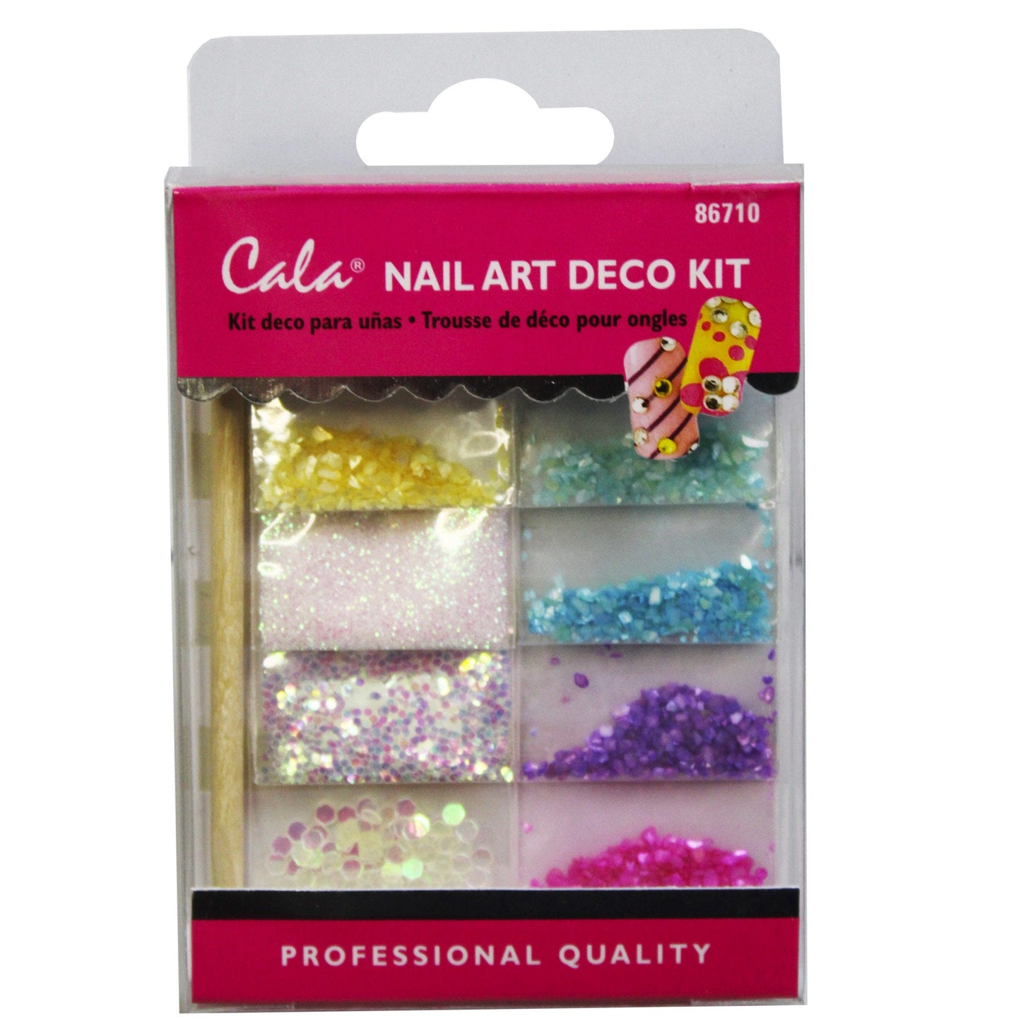 multi color stone nail art decoration kit -- 56 per box